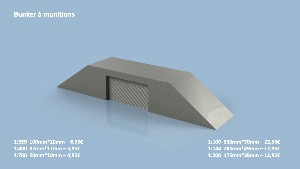 Bunker à munitions 1/144 X1 - impression 3D