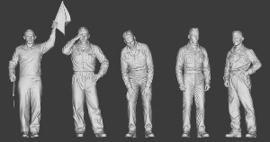 Personnages U-Boat WWII : Retour de Patrouille x 5 1/72 - impression 3D