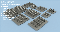 A-4 M Skyhawk x5 avec armement 1/350 - impression 3D