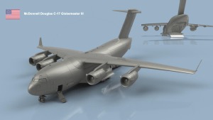 McDonnell Douglas C-17 Globemaster III x1 1/200 - impression 3D
