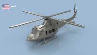 Bell 412 1/700 x4 - impression 3D