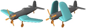 Vought F4U Corsair quadripale 1/400 x5