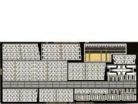 USS Hornet (CV-8) "Le hangar" 1/350