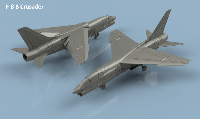 Vought F-8 / RF-8 Crusader US 1/700 x5 - impression 3D