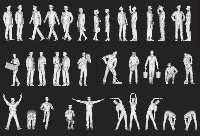 Personnages US Navy WWII (Continental) x 80 1/400 - impression 3D