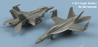 F18 F SUPER HORNET bombardement ailes pliées x5 1/400 en impression 3D