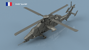 EC-665 Tigre HAP 1/350 x4 - impression 3D