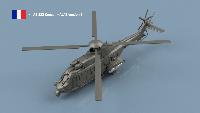 AS-532 Cougar - ALAT version 2 x2 1/400 - impression 3D