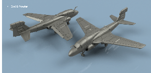 EA-6B Prowler ailes dépliées x5 1/700 - impression 3D