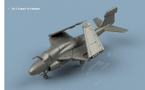 EA-6A Electric Intruder ailes repliées x5 1/700 - impression 3D