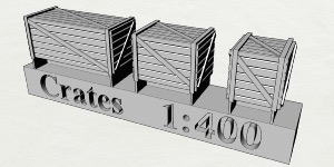 Caisses en résine au 1/400 x30