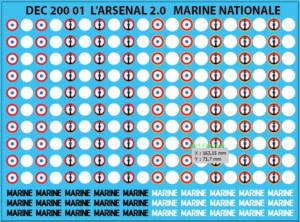 Cocardes Aéronautique Navale Marine Nationale 1/100