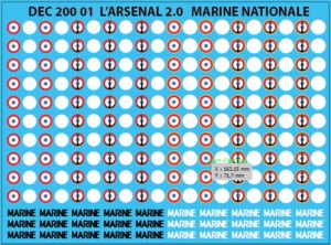 Cocardes Aéronautique Navale Marine Nationale 1/200