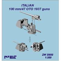 100mm /47 Italian OTO gun 1937 x 5