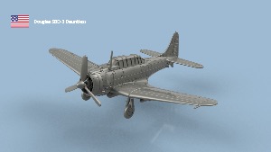 Douglas SBD Dauntless 1/200 x1 - impression 3D