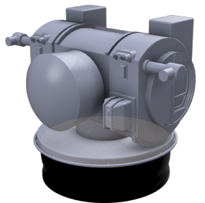 Conduites de tir 100mm 1/144 DRBC-32A x3 en impression 3D