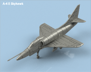 A-4 E Skyhawk x5 avec armement 1/350 - impression 3D
