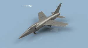 F-11 F Tiger ailes dépliées x5 1/350 - impression 3D