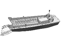 LCVP (Landing Craft Vehicle & Personnel) 1/700 x5 - impression 3D