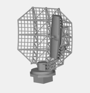 Radar DRBI-10B 1/200 x1 en impression 3D