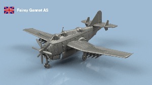 Fairey Gannet x5 1/350 - impression 3D