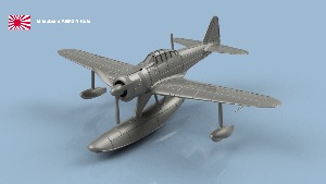 Mitsubishi A6M2 N Rufe 1/100 x1 - impression 3D
