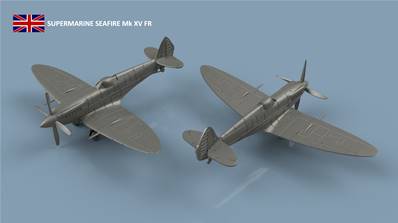 Sea Fire Mk.15 FR x5 1/350 - impression en 3D