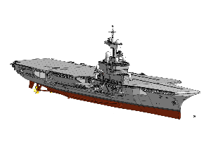 PRECOMMANDE - Porte-avions Charles de Gaulle 1/350 - impression 3D