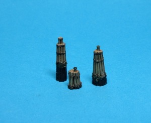 Assortiment de pilotis d'amarrage US vieillis 1/350