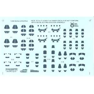 Décalques pour simuler les cockpits de 40 avions de 9 types