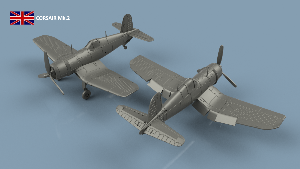 Corsair Mk.II x5 1/350 - impression 3D