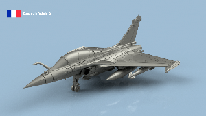 Rafale Armée de l'Air 1/350 x5 - impression 3D