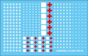 Etoiles blanches et Croix rouges US Army 1/350