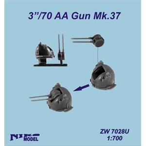 US Navy 3"/70 AA gun Mk.37 x 4