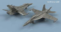 EA-18 G GROWLER ailes dépliées x5 1/400 en impression 3D