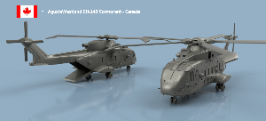 AgustaWestland CH-149 Cormorant x2 1/350 - impression 3D