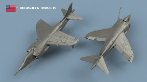 Hawker Siddeley Harrier AV-A8 x5 1/700 - impression 3D