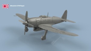 Mitsubishi A7M Reppu 1/700 x5 - impression 3D