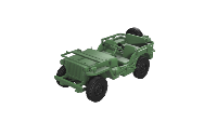 Jeep Willys débâchée x5 1/144 en impression 3D