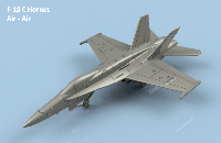 F18 C HORNET air-air ailes dépliées x5 1/350 en impression 3D