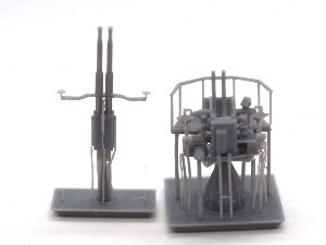 Canons Bofors 40mm doubles - canons séparés 1/100 x2 en impression 3D