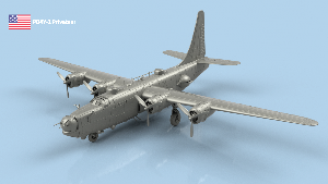Consolidated Privateer PB4Y-2 1/400 x1 - impression 3D