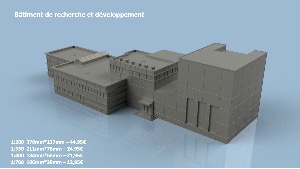 Bâtiment 1/200 X1 - impression 3D