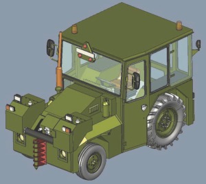 Tracteur de piste anglais 1/48