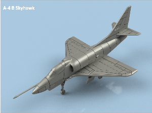 A-4 Skyhawk 1/400 x5 - impression 3D