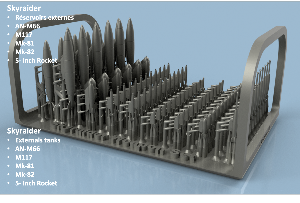 Armement pour Skyraider 1/350 - impression 3D