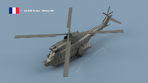 AS-330 Puma 1/350 x2 - impression 3D