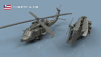 Sikorsky HH-60 H RescueHawk x4 1/400 - impression 3D