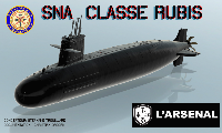 Sous-marin SNA classe Rubis 1/400 - en impression 3D