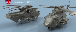 AgustaWestland EH-101 UK 1/700 x2 - 3D printed
